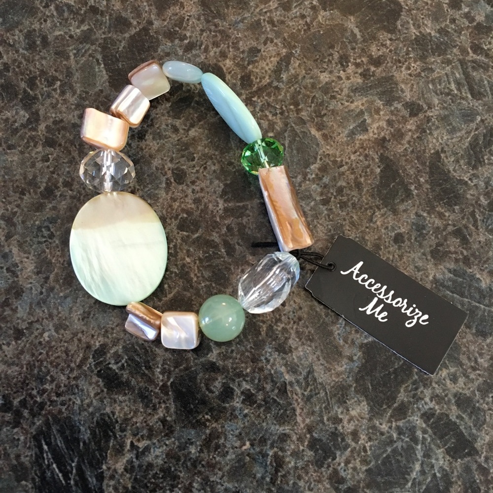 Stretch Bracelet, Light Colors, Fun Shapes